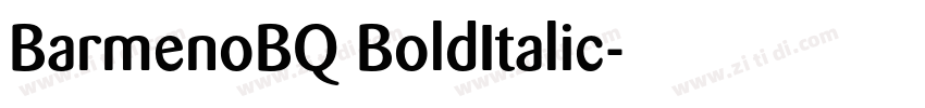 BarmenoBQ BoldItalic字体转换